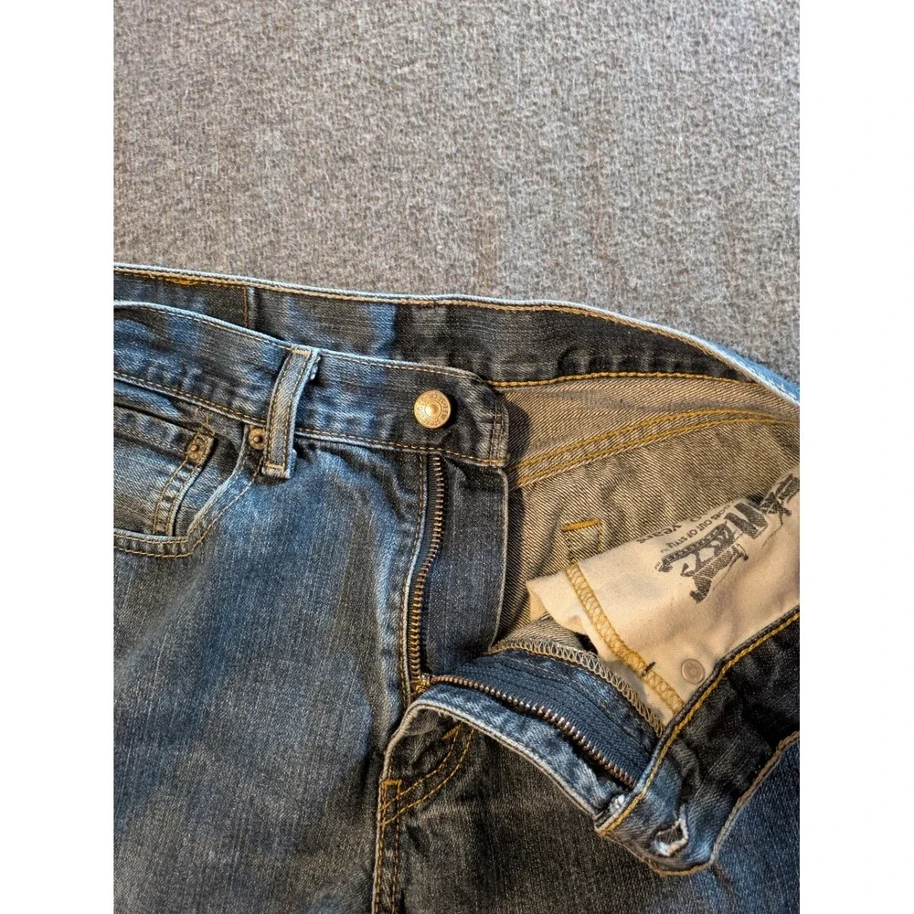 Levi's Jeans Mens 505 Relaxed Fit  33x32 Blue Straight Leg‎ Denim 100% Cotton